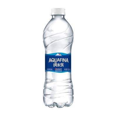 纯水乐 AQUAFINA 饮用天然水 饮用水 纯净水 550ml*24瓶 百事出品 *2件